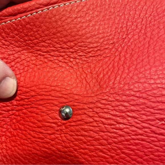 Moda International The Red Leather Women's Bag - Picture 7 of 8